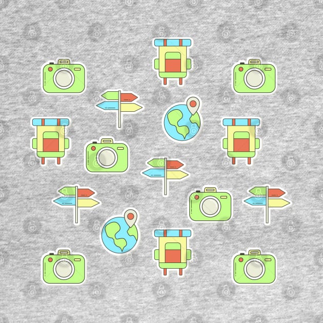 Travel stickers pattern by Nataliia1112